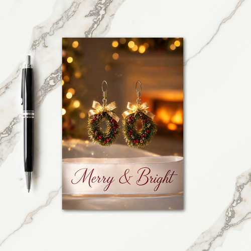 Christmas Earrings Card