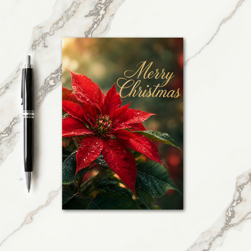 Christmas Flowers Card