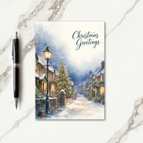 Christmas Greetings In English Card