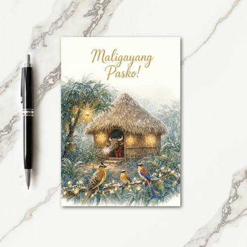 Christmas Greetings In Tagalog Card