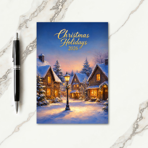 Christmas Holidays 2026 Card