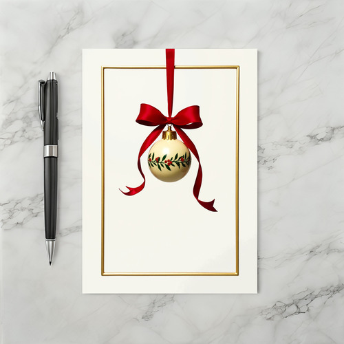 Christmas Holly Frame Card