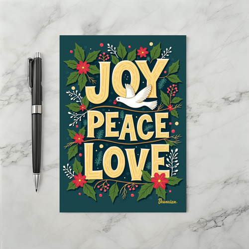 Christmas Joy Peace Love Card