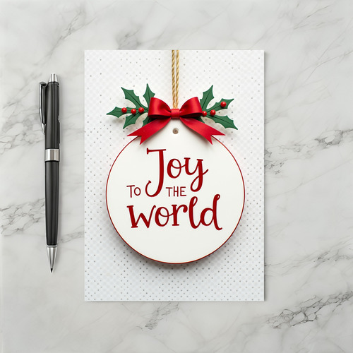 Christmas Joy To The World Card