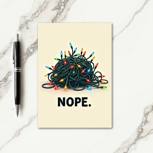 Christmas Light Mess Card