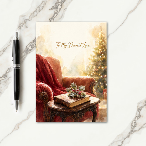 Christmas Message To Her Card