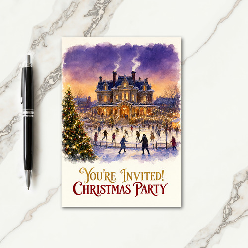 Christmas Party Invitation Card