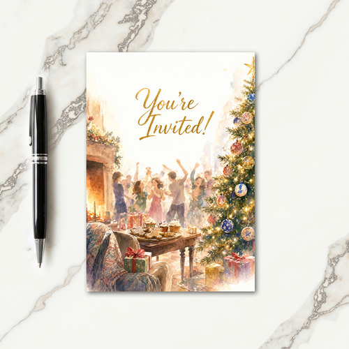 Christmas Party Invitations Card
