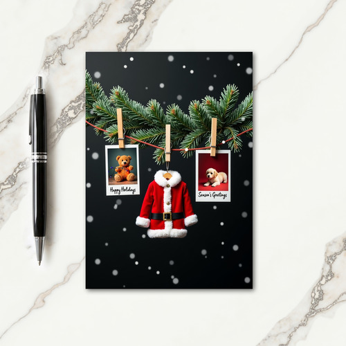 Christmas Red Coat Card