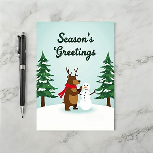 Christmas Reindeer Snowman