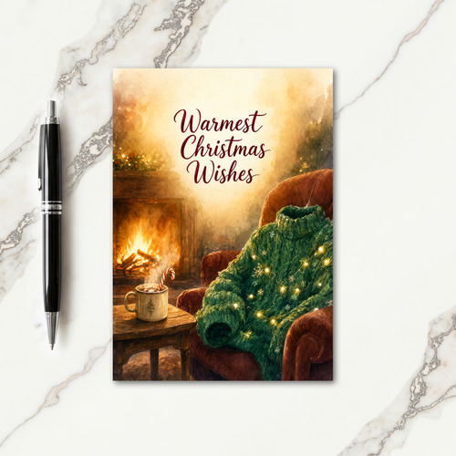 Christmas Sweater Women Card
