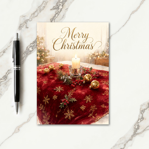 Christmas Table Runner Card