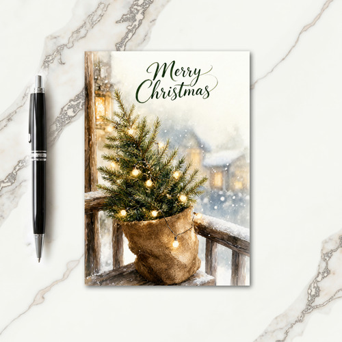 Christmas Tree Bag Card