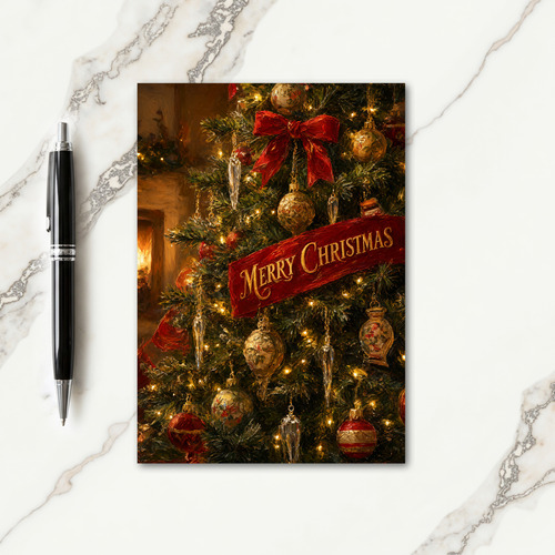 Christmas Tree Decorations Card