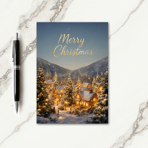 Christmas Village Card