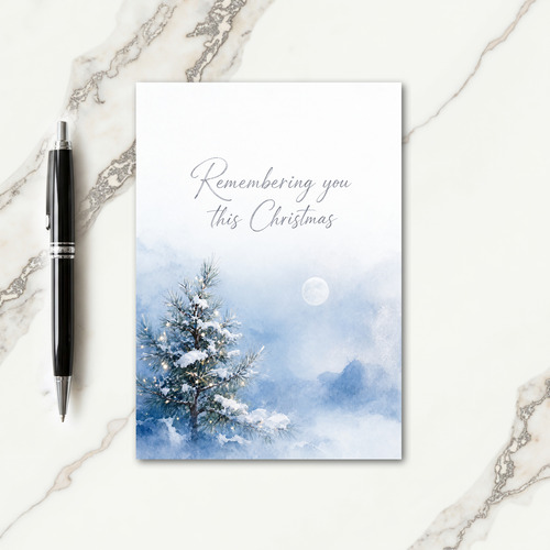 Christmas Wishes After Losing A Loved One Card