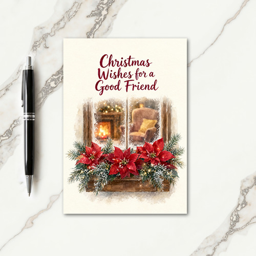 Christmas Wishes For A Good Friend Card