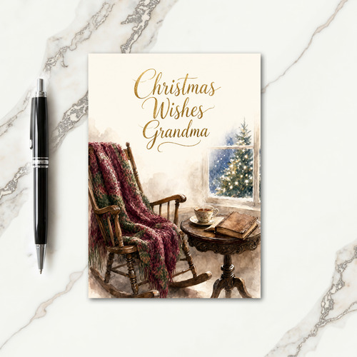 Christmas Wishes For Grandma Card