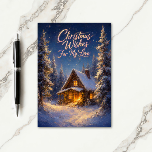 Christmas Wishes For Love Card