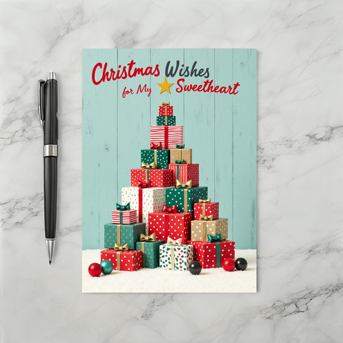 Christmas Wishes For My Sweetheart Card