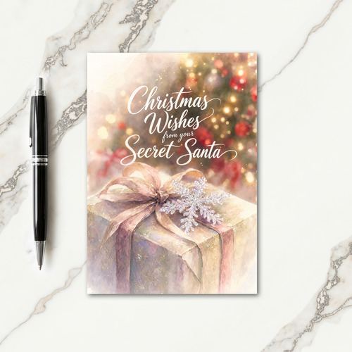 Christmas Wishes From Secret Santa Card