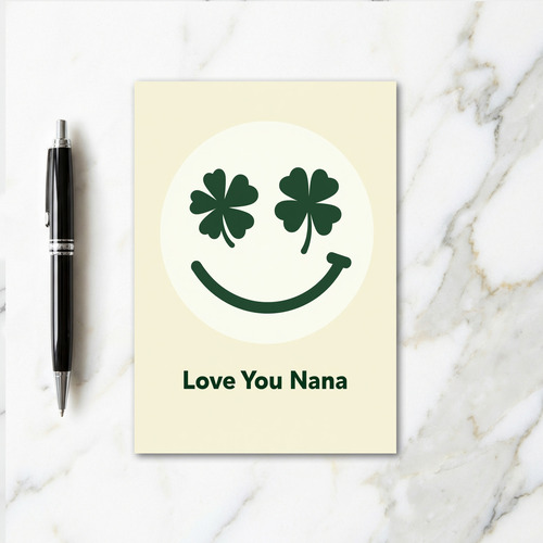 Circle Smiling Nana Love You Card
