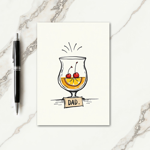 Citrus Fathers Day Toast Card