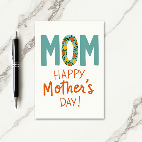 Citrus Mom Mothers Day Card