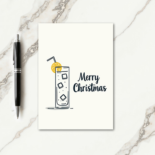Citrus Outline Christmas Card thumbnail