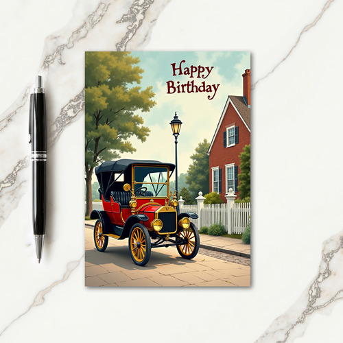 Classic Birthday Auto Card