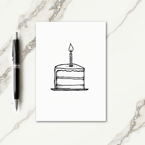 Classic Birthday Monochrome Card