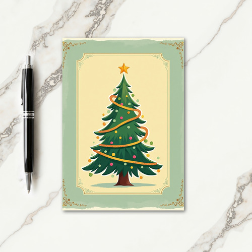 Classic Christmas Tree Card