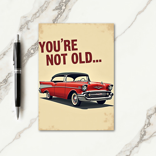 Classic Coupe Birthday Card