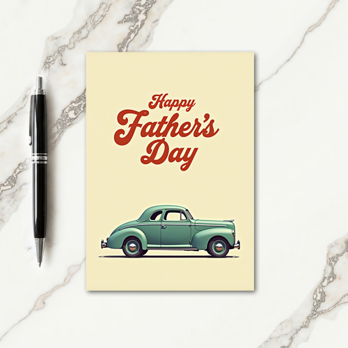 Classic Coupe Fathers Day Card