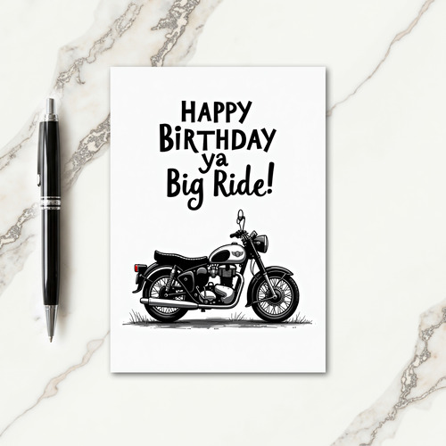 Classic Cruiser Birthday Card