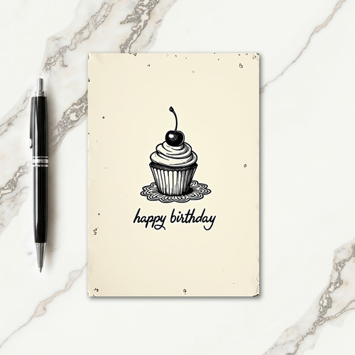 Classic Cupcake Birthday Card