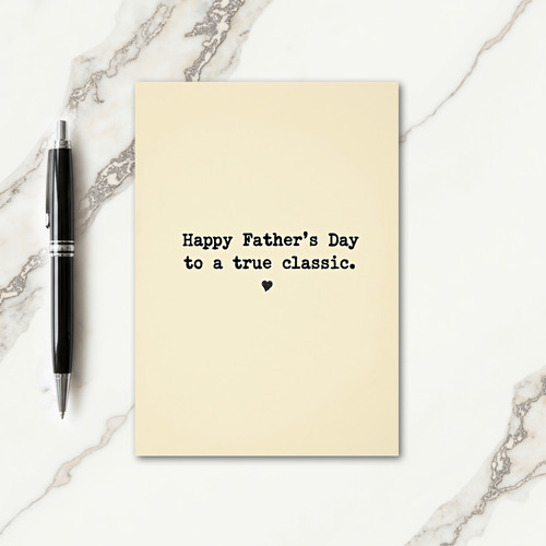 Classic Dads Day Greeting Card