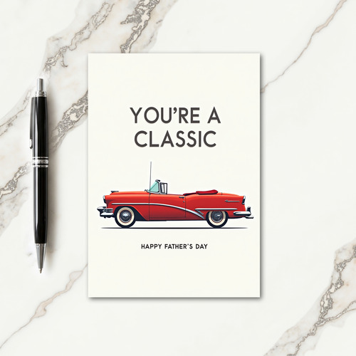Classic Fathers Day Auto Card