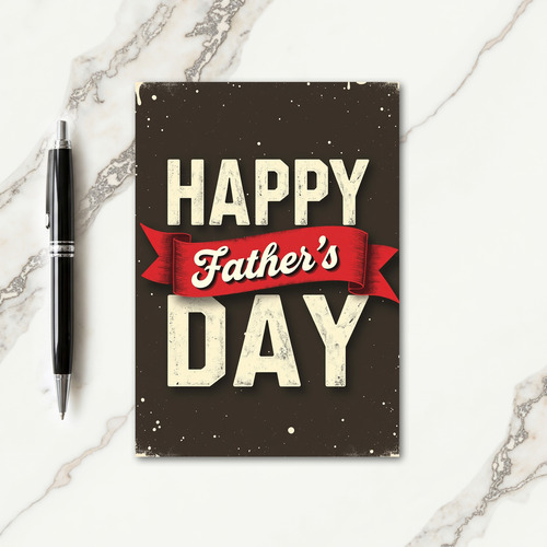 Classic Fathers Day Banner Card
