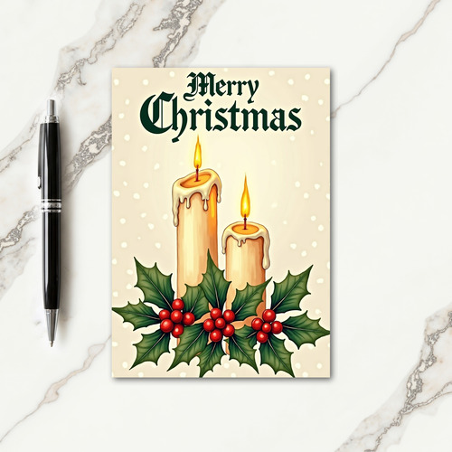 Classic Festive Christmas Card