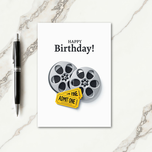 Classic Film Birthday Card