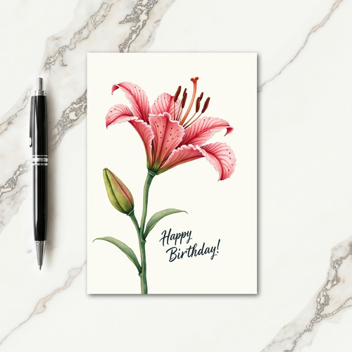 Classic Floral Birthday Card
