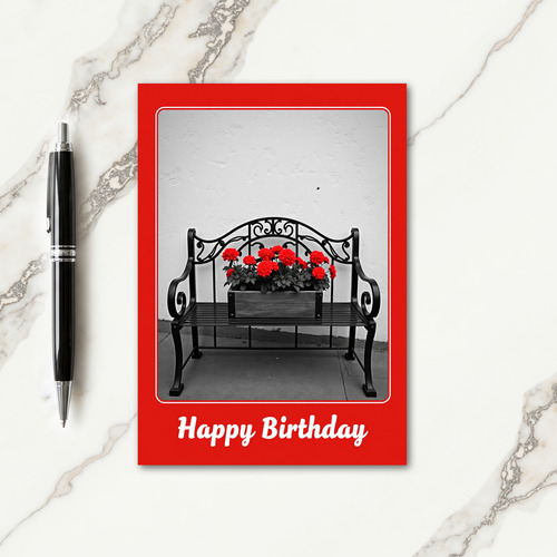 Classic Garden Birthday Card