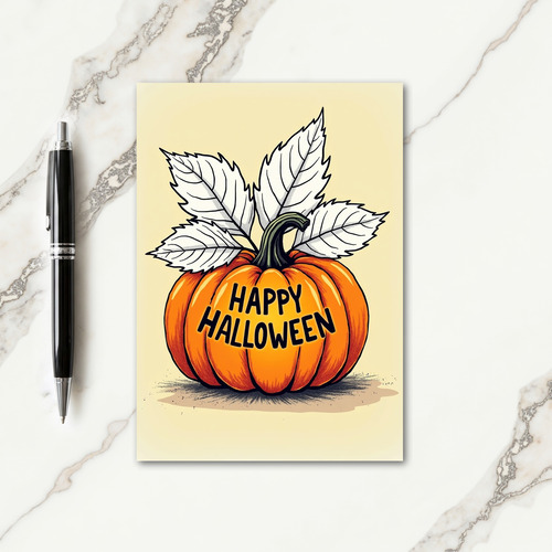 Classic Happy Halloween Card