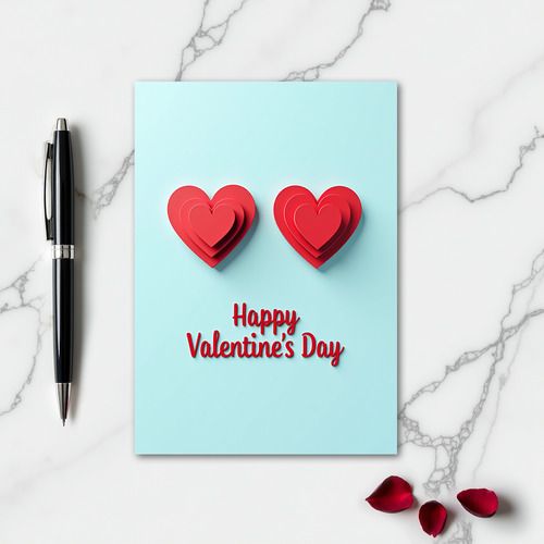 Classic Love Hearts Card