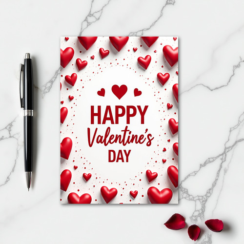 Classic Love Valentines Card