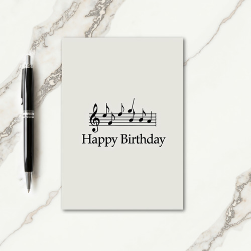 Classic Melody Birthday Card