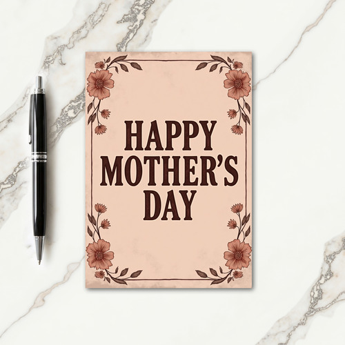 Classic Mothers Day Love Card