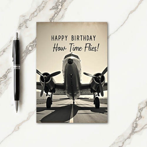 Classic Plane Birthday Card
