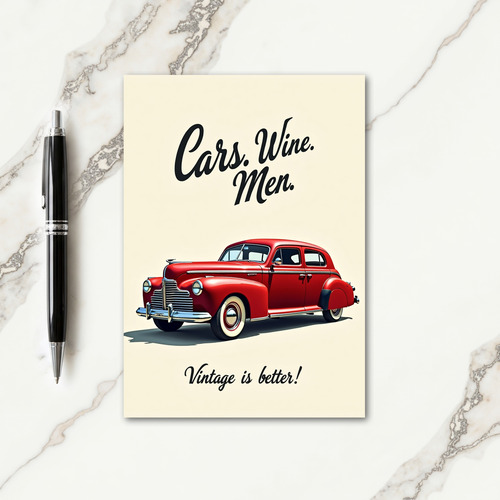 Classic Ride Birthday Card